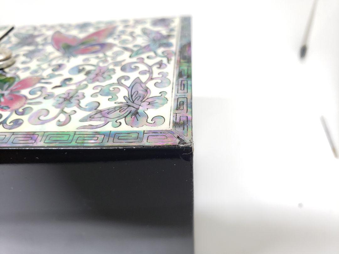 れてしまっ 民芸品 ジュエリーボックス 蝶 KEvWc-m80295848069 韓国螺鈿 ⊀たらなく