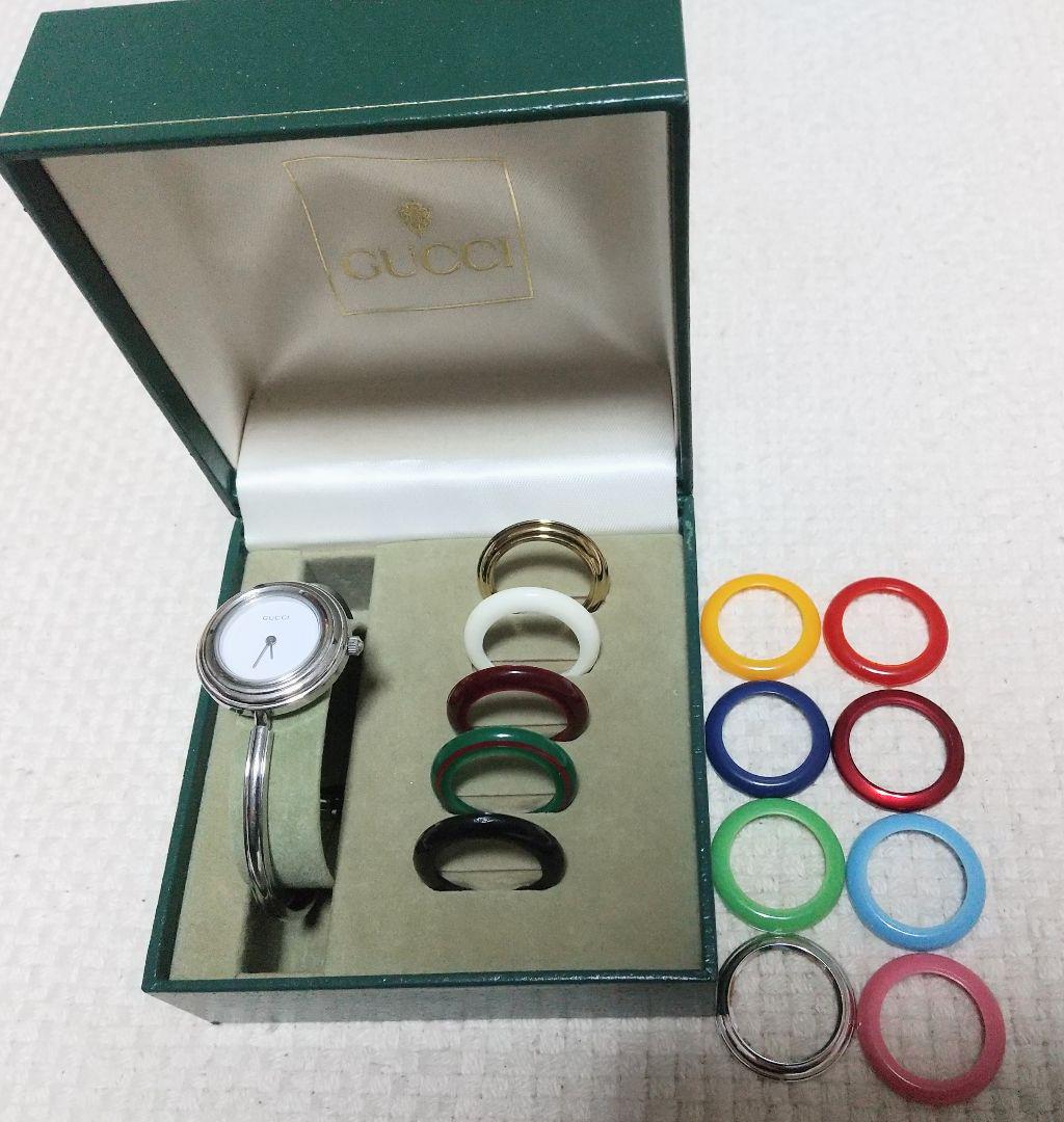 国産超特価 GUCCI チェンジベゼルウォッチ ベゼル13色 8sFib-m80296702449 グッチ 超歓迎好評