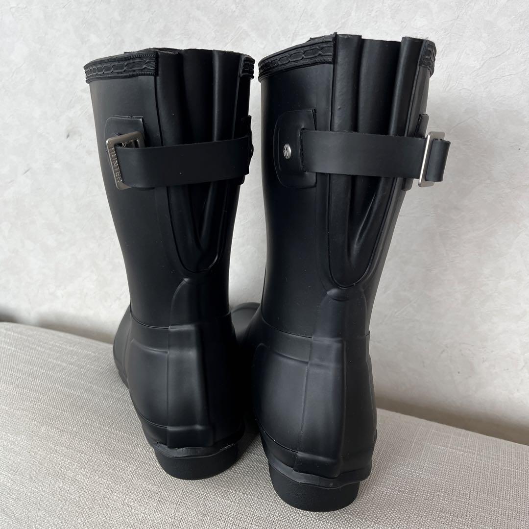 ⭐️激安新品⭐️箱付き⭐️HUNTER⭐️ 24&.24.5センチ⭐️黒⭐️レインブーツ⭐️