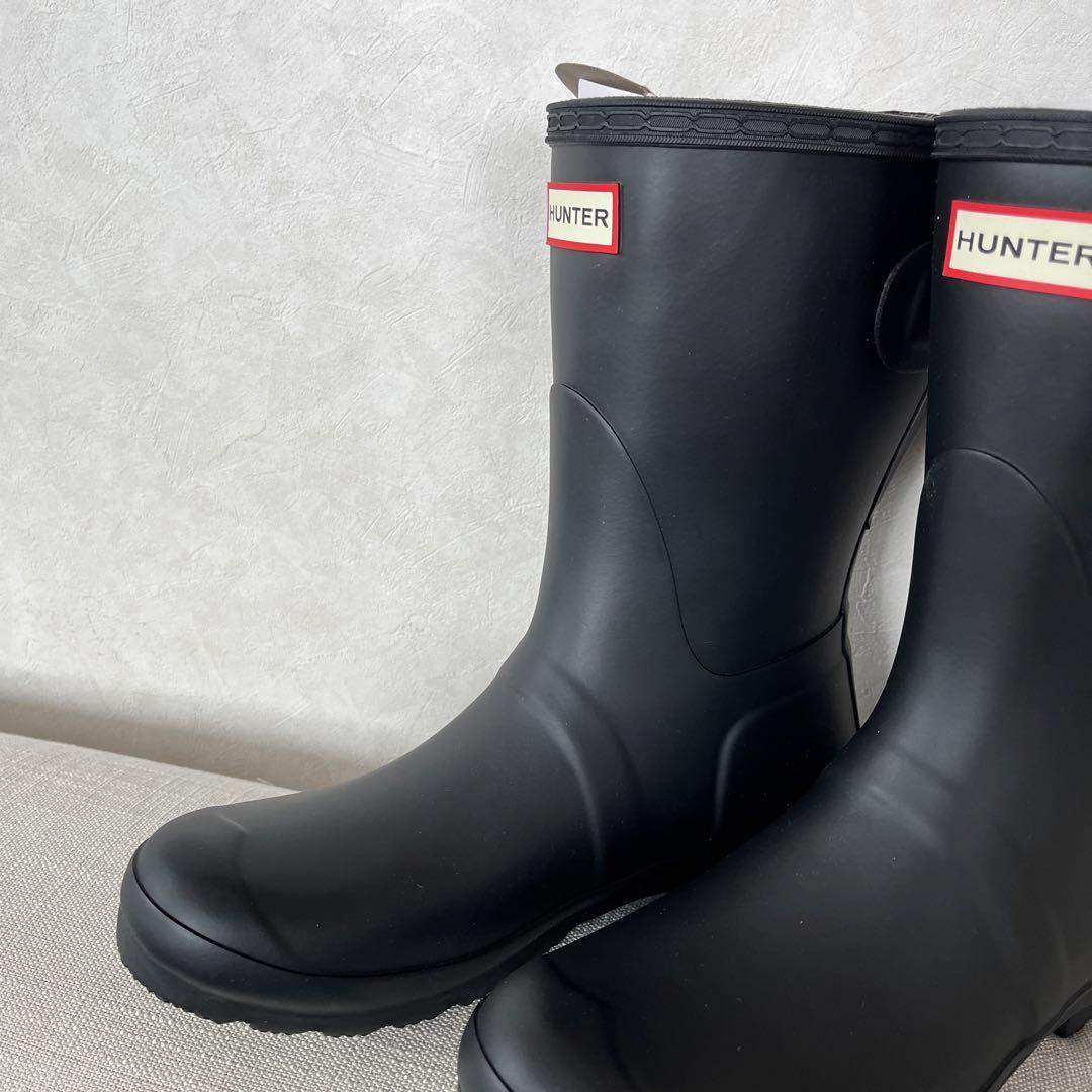 ⭐️激安新品⭐️箱付き⭐️HUNTER⭐️ 24&.24.5センチ⭐️黒⭐️レインブーツ⭐️