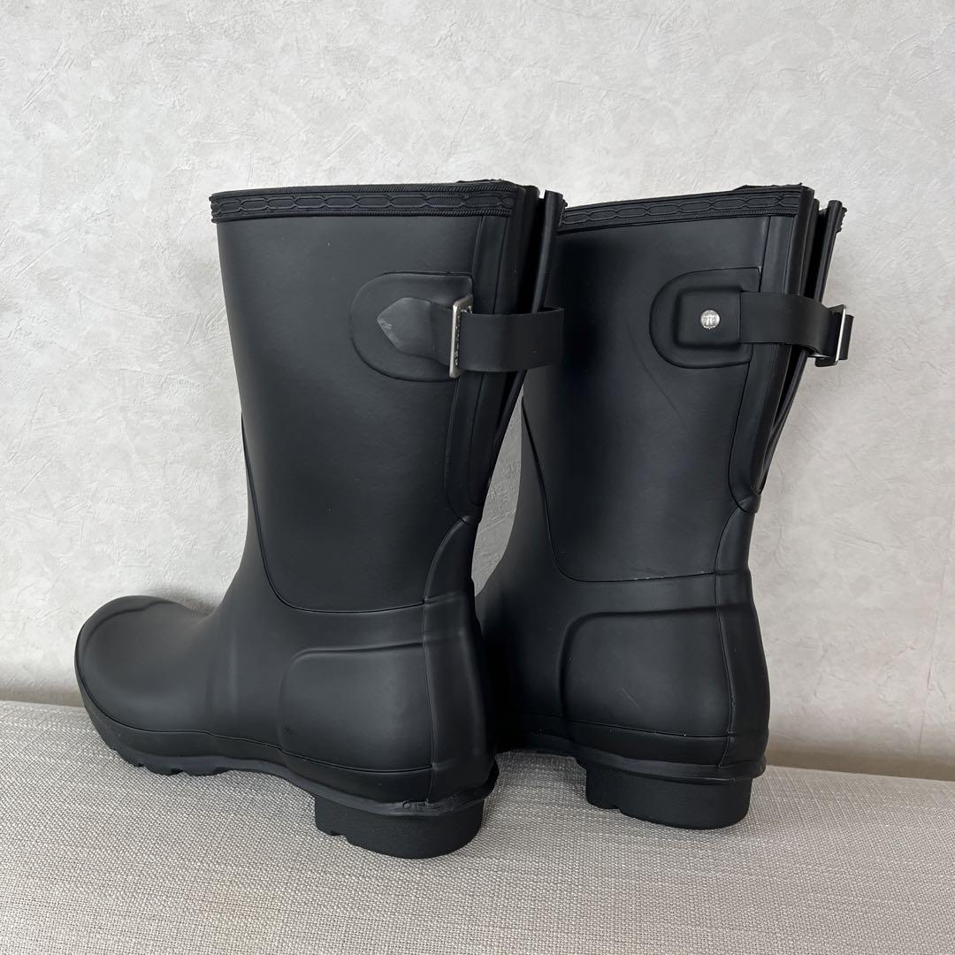 ⭐️激安新品⭐️箱付き⭐️HUNTER⭐️ 24&.24.5センチ⭐️黒⭐️レインブーツ⭐️