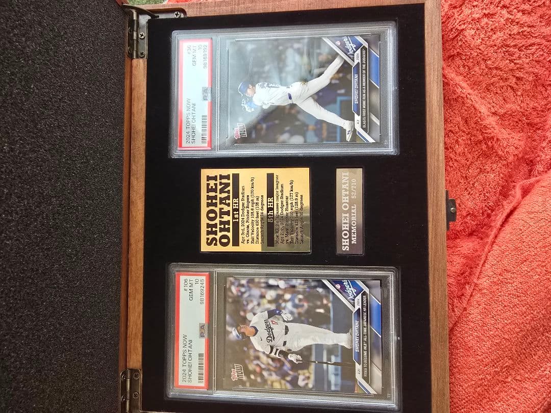 大谷翔平選手の記念カード 2024年の限定で52/710のシリアル付きです。