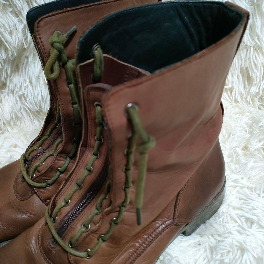 ホーキンス　Hawkins　レザー　センタージップ　ブーツ　ハイカット　シューズ