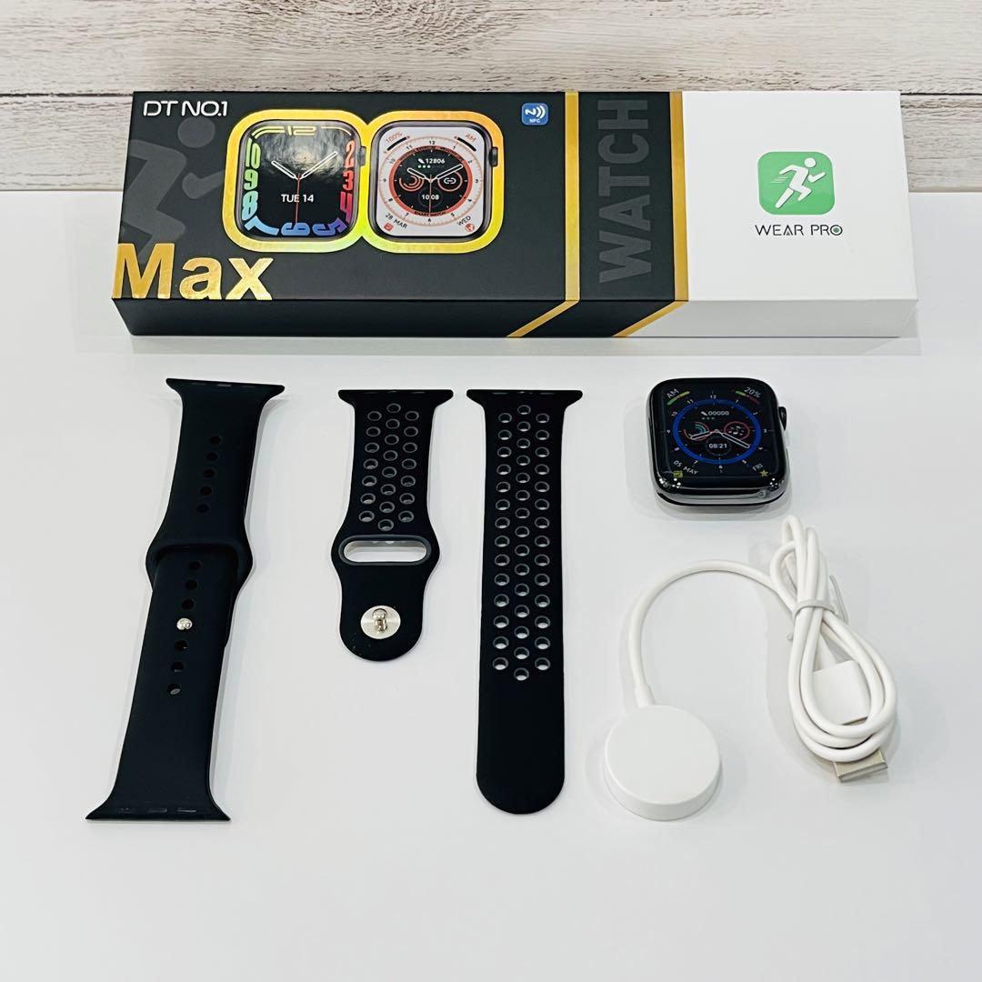■ベルト計４本付き■DT8 MAX【シルバー】体温／心電図／日本語解説書付き □ベルト計4本付き□DT8 MAX【ブラック】体温／心電図／日本語