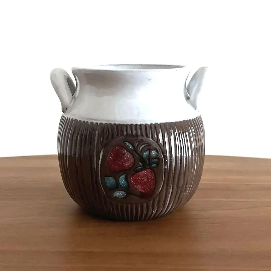 Upsala Ekeby マリシムルソン 陶器のジャムポット