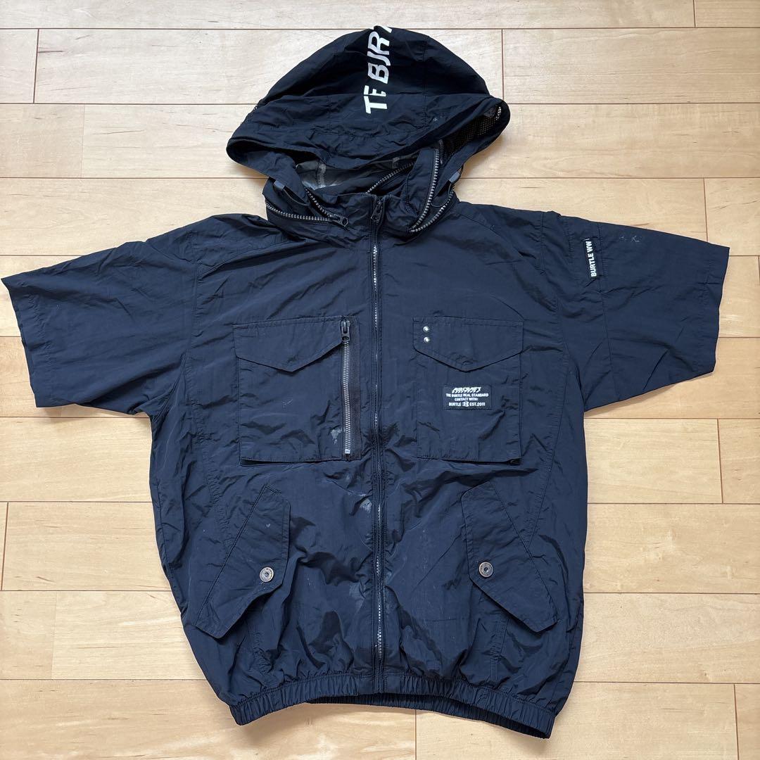 BURTLE AC1156M 空調服 6XL ブラック BURTLE 【即納】 【バートル 最新 バートル サイドファン】 2025