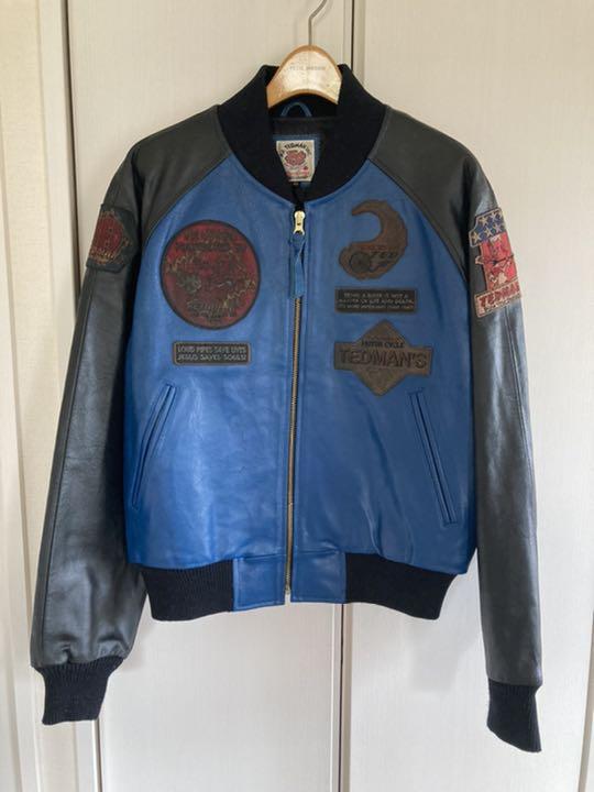 500着限定!TEDMAN テッドマン スタジャン カウハイド オールレザー