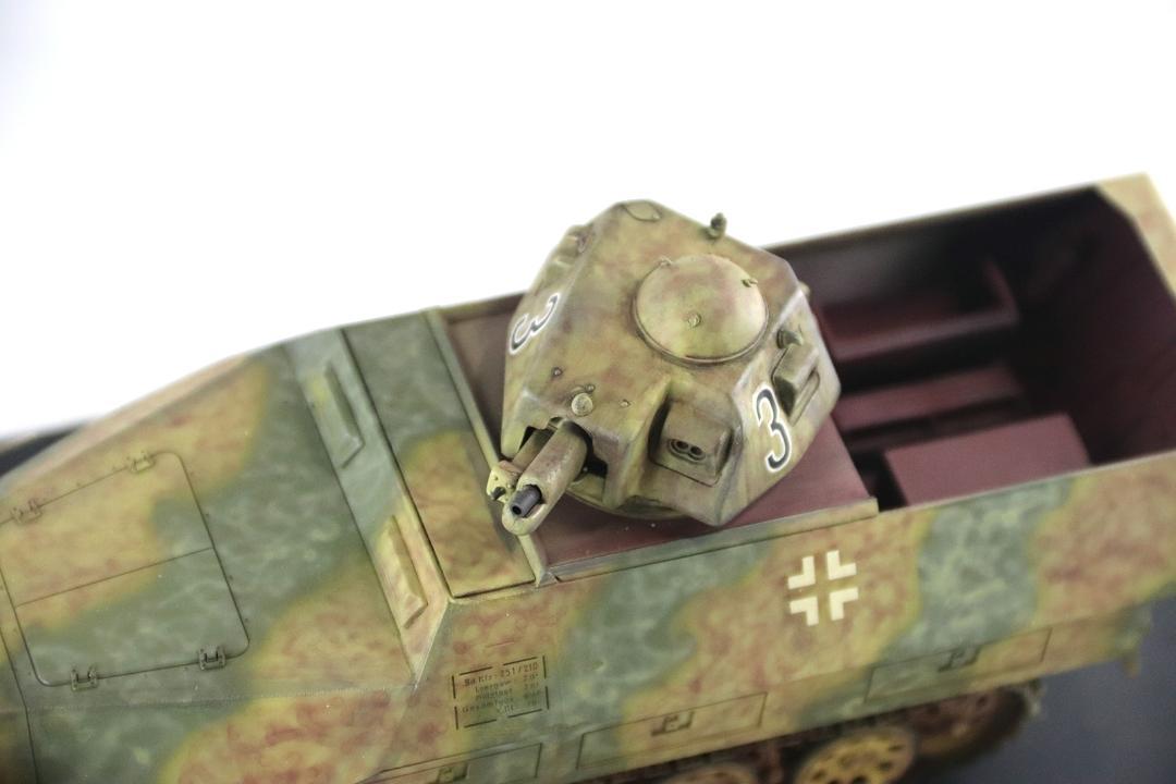 タミヤ改造 1/35 Sd.Kfz.251 APX砲塔 プロモデラー製作完成品