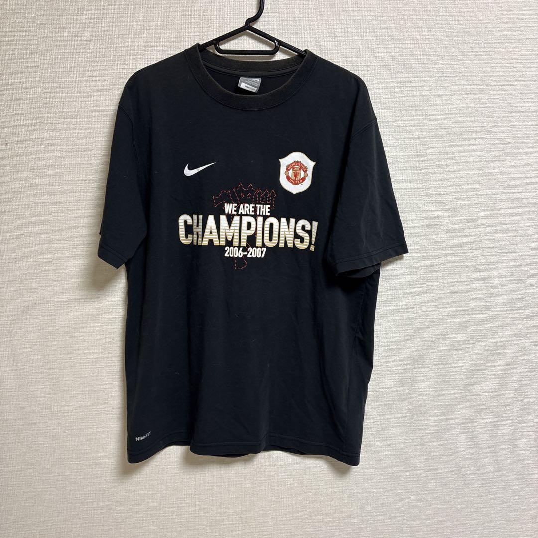 Nike マンチェスター・ユナイテッド シャツ M ブラック 00's NIKE ナイキ MANCHESTER UNITED マンチェスター