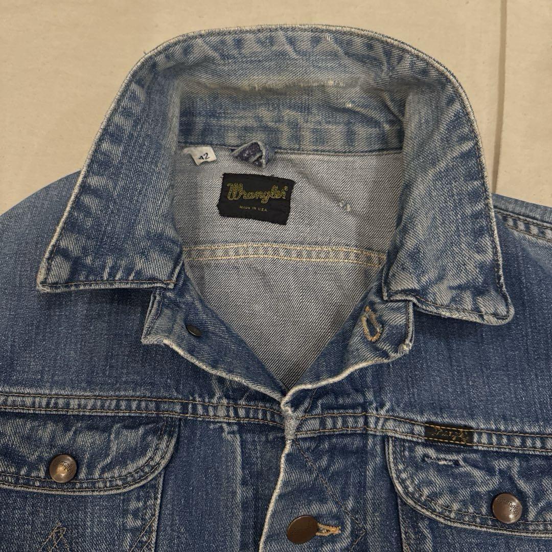 70 71年 初期黒タグ 希少 WRANGLER ジャケット 24MJ 42