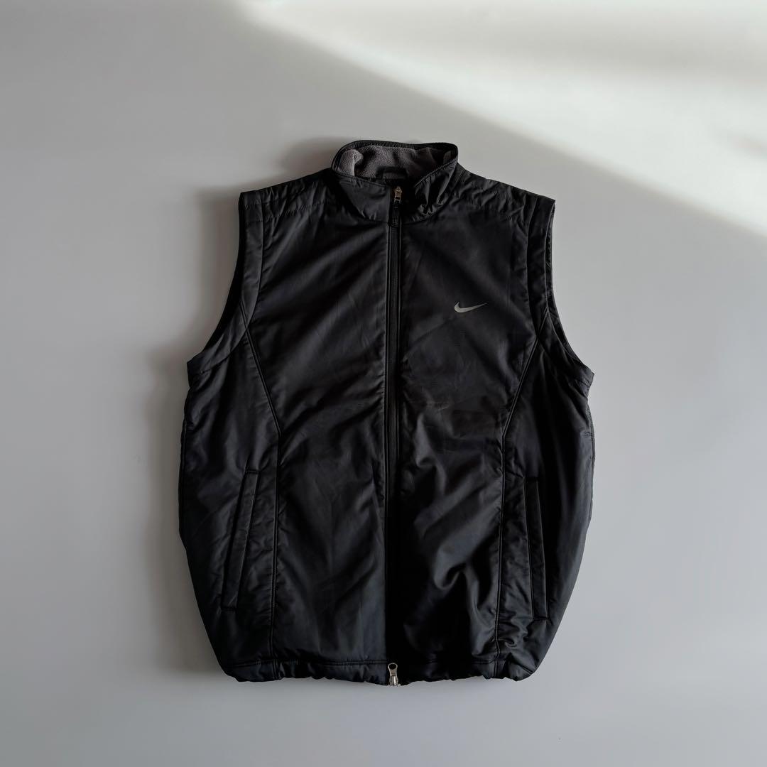00s NIKE ロゴ デタッチャブル 中綿 テック ベスト ジャケット Y2K