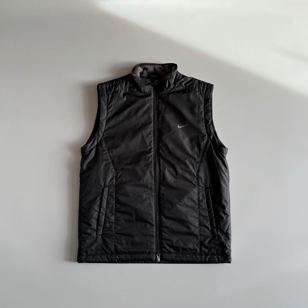 00s NIKE ロゴ デタッチャブル 中綿 テック ベスト ジャケット Y2K