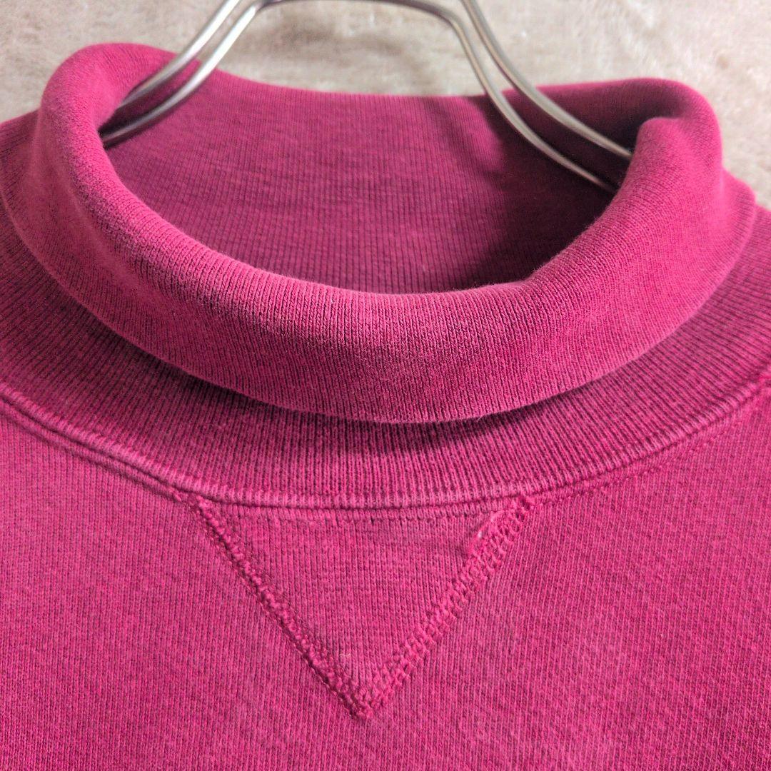 90年代 ラッセル アメリカ製 バーガンディ タートルネック スウェット 90年代 ラッセル アメリカ製 バーガンディ タートルネック スウェット