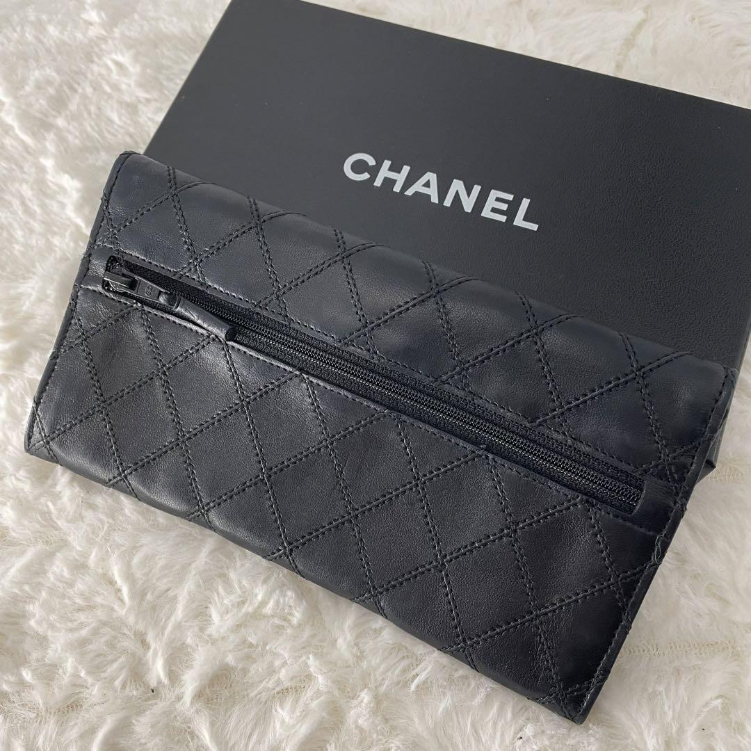 一番の贈り物 CHANEL シャネル 長財布 ラムスキン ビコローレ 長財布