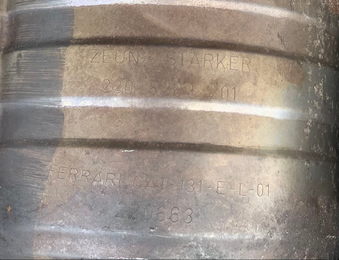 フェラーリ F430 純正 触媒 キャタライザー 左右セット フェラーリ F430 純正 触媒 キャタライザー 左右セット