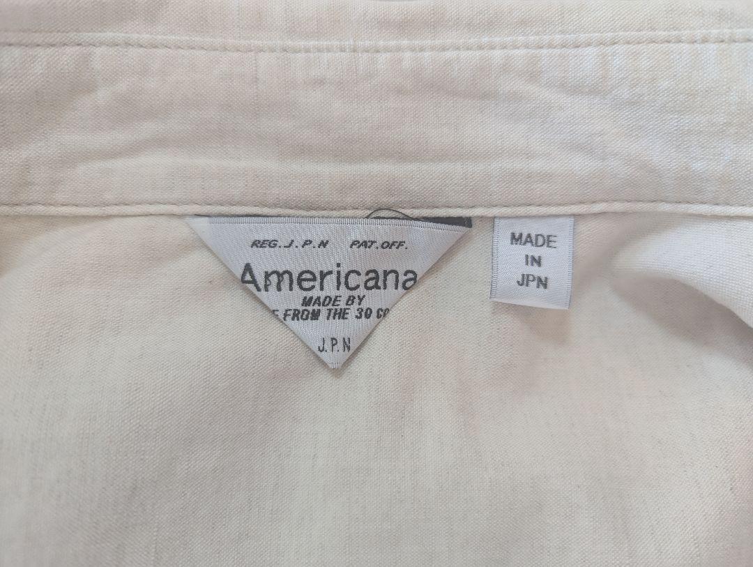 【美品】ドゥズイエムクラス　アメリカーナ　コットンリネンシャツ