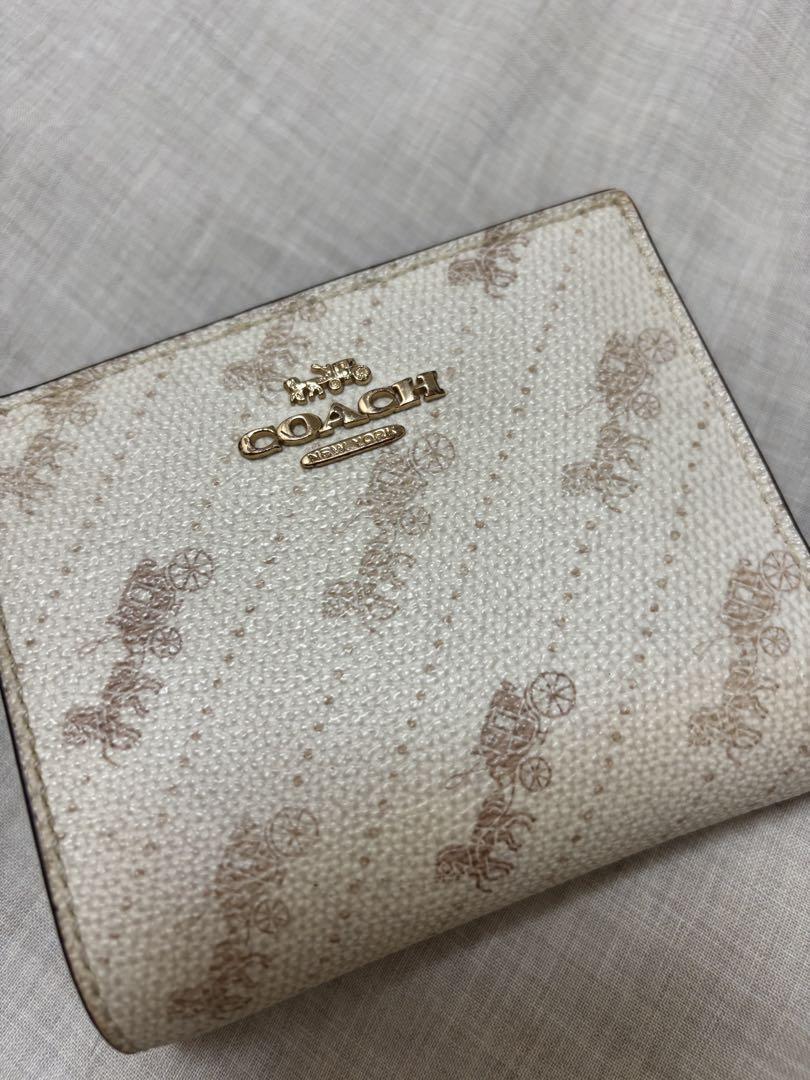 COACH キャリッジ柄 二つ折り財布