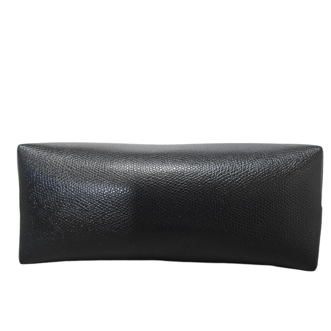 美品 FURLA フルラ ショルダーバッグ ボエム ブラック レザー ロゴ金具