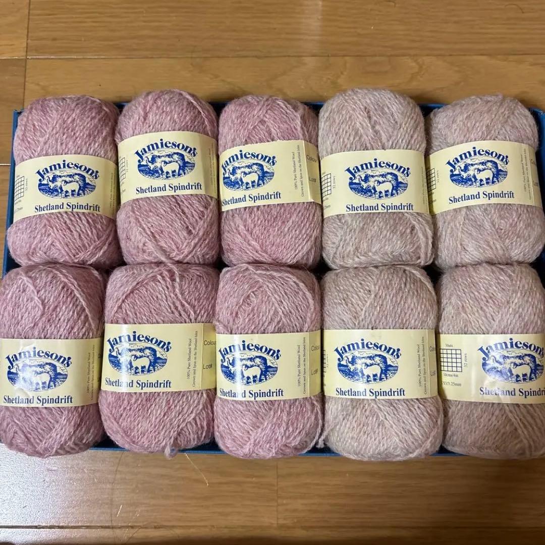 Jamieson’s Shetland Spindrift 毛糸 10玉セット