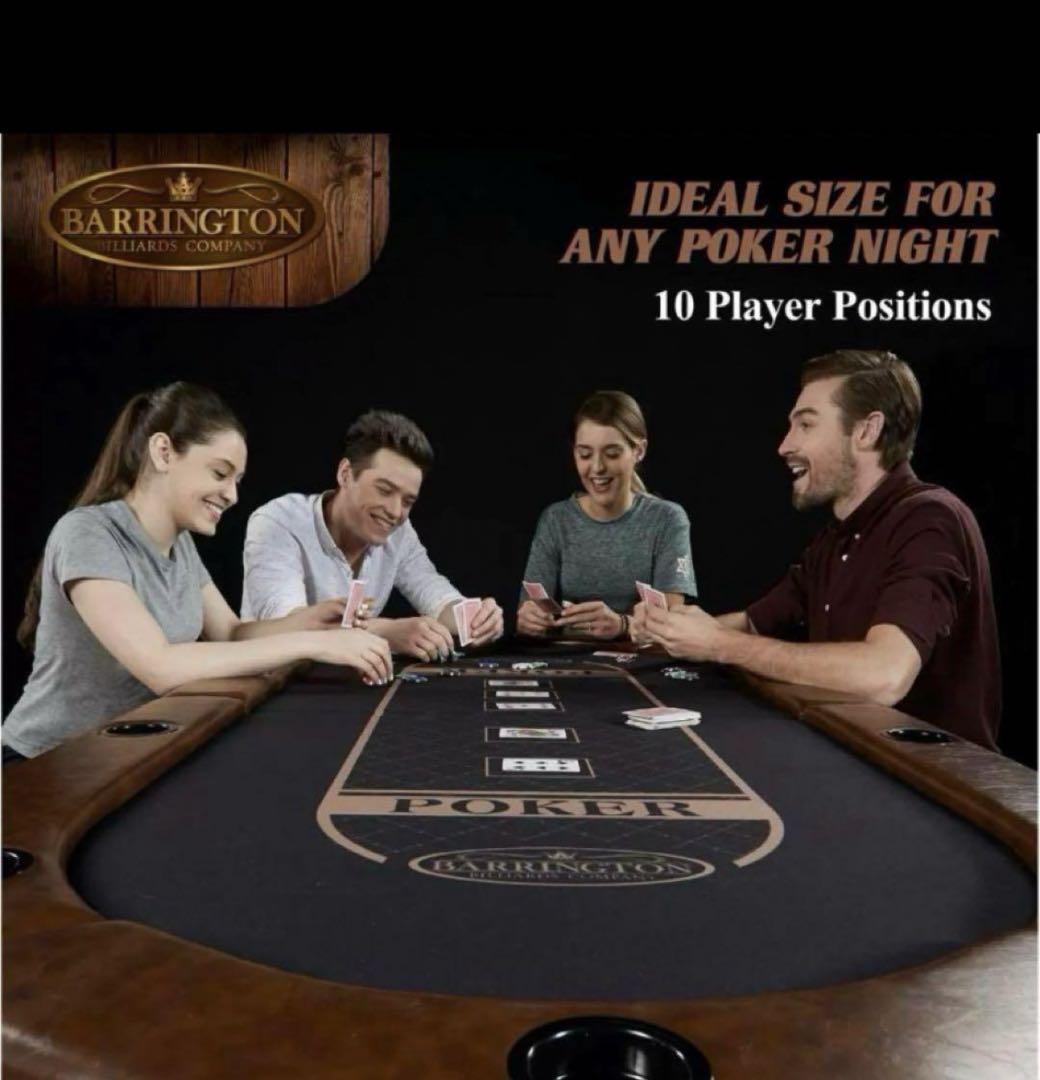 Barrington プレミアムポーカーテーブル ポーカーテーブル 折りたたみ可