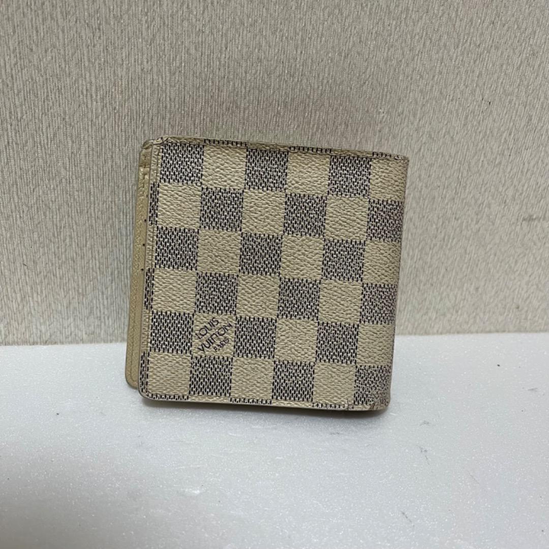 ルイヴィトン　アズール　ダミエ　マルコ　財布　N60018