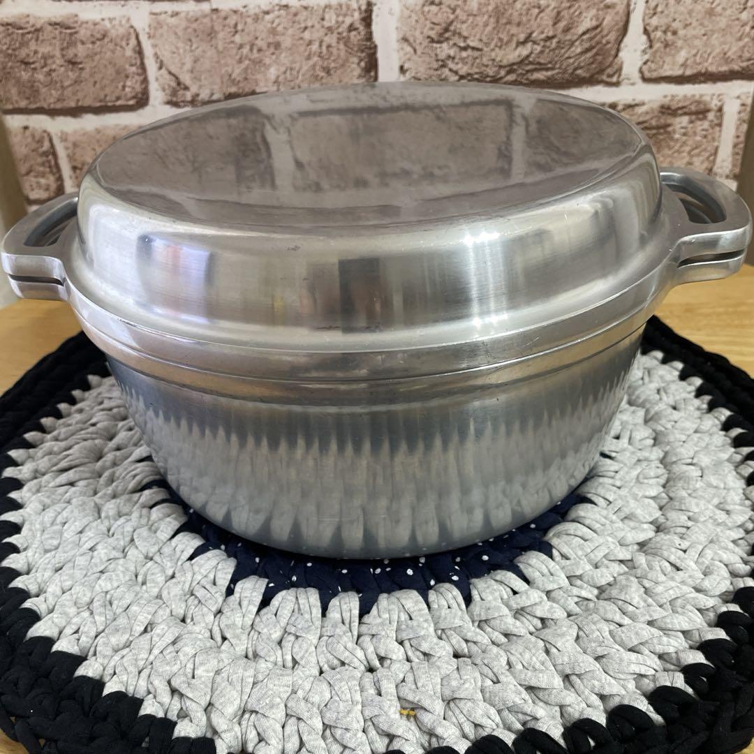 ムスイ アルミ製両手鍋 24cm