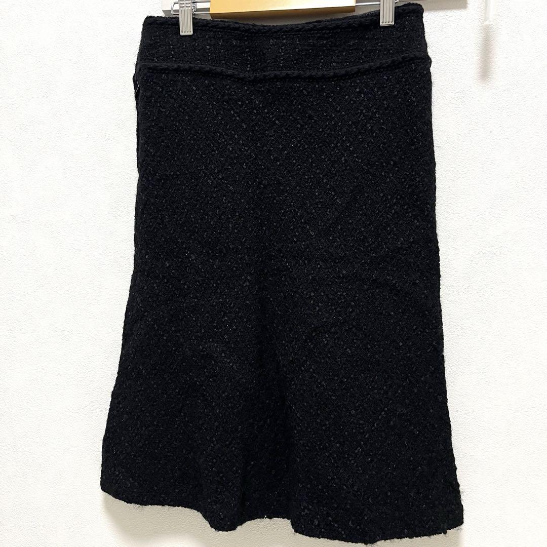 極美品　iCB アイシービー　ツイードセットアップ　ママスーツ　大きいサイズ42