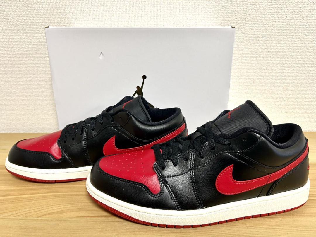 贈り物 NIKE ブラック/ジムレッド 新品 29.0㎝ LOW 1 ジョーダン エア シューズ(男性用)