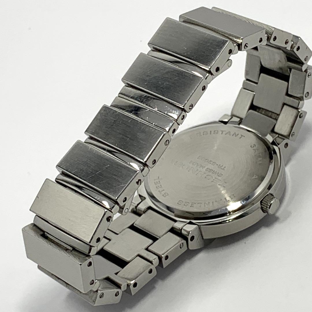 稼働品 TECHNOS メンズ 腕時計 テクノス ブルー SWISS 美品 人気