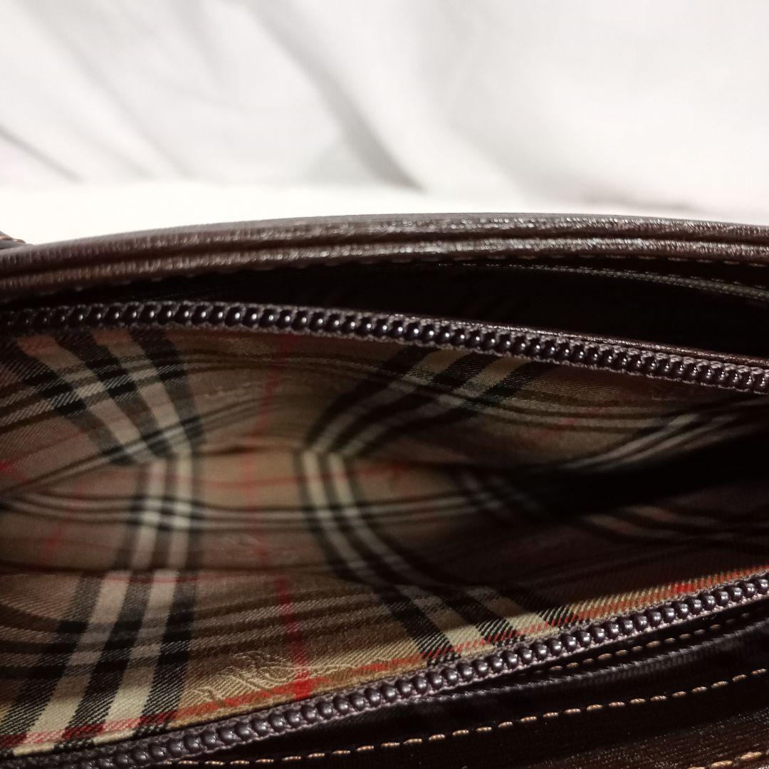 BURBERRY|ハンドバッグ|ゴールド|レザー|ノバチェック|ブラウン