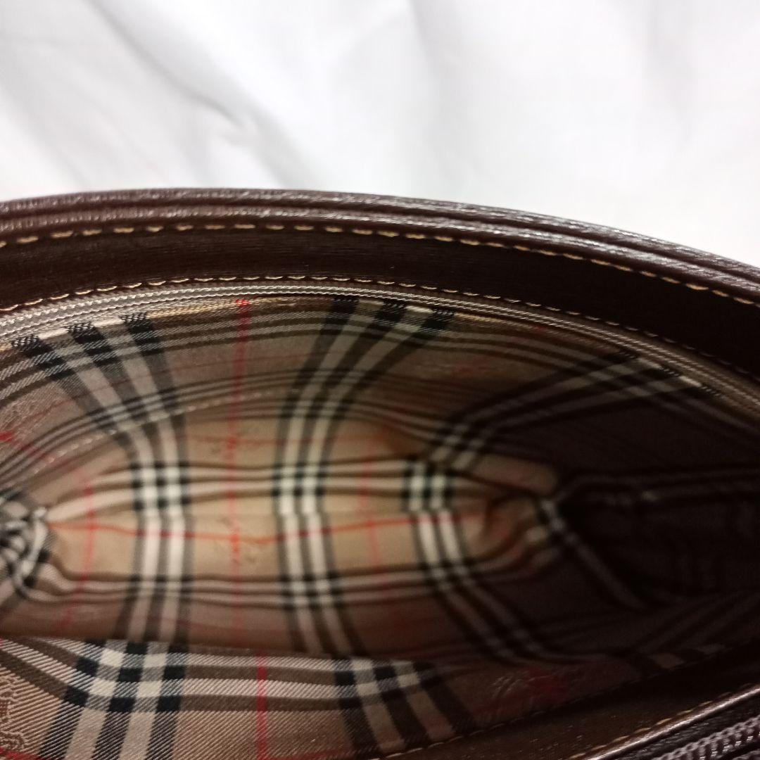 BURBERRY|ハンドバッグ|ゴールド|レザー|ノバチェック|ブラウン