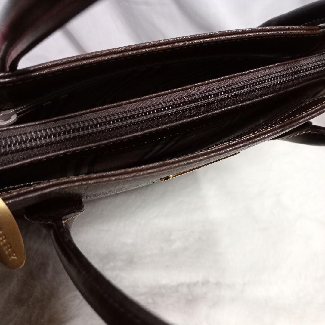 BURBERRY|ハンドバッグ|ゴールド|レザー|ノバチェック|ブラウン