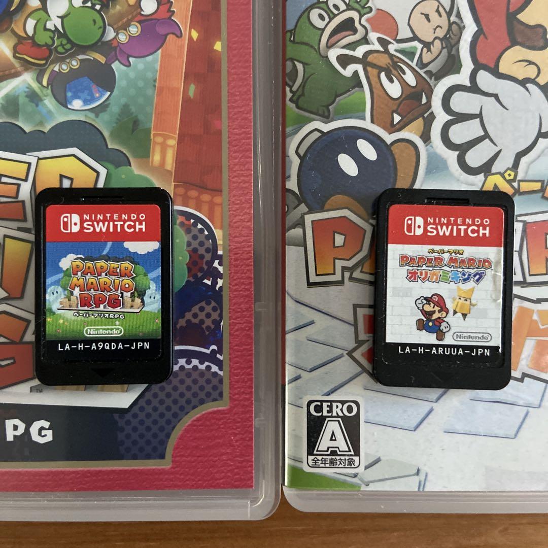 ペーパーマリオRPG、オリガミキング　ソフト2点セット