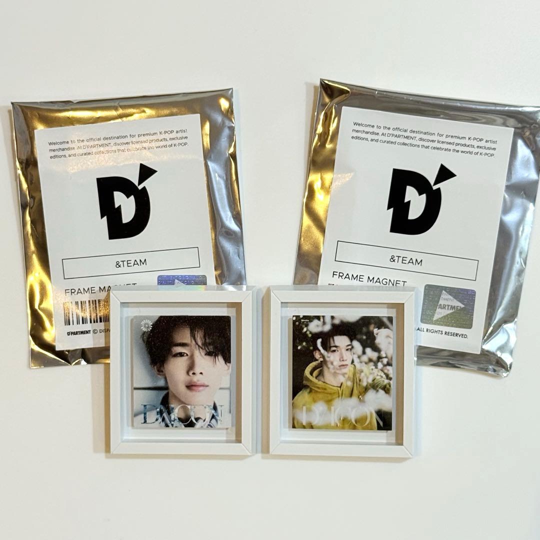 &TEAM■D'PARTMENT■特典■JO■コンプ■【新品未使用】【匿名発送】 &TEAM JO D'PARTMENT フレームマグネット 2点 DICON - メルカリ