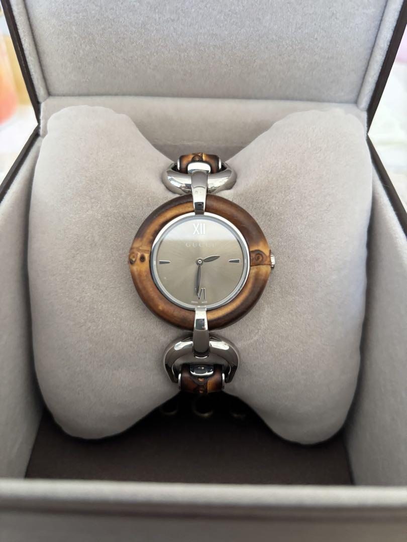 美品　GUCCI バンブー腕時計