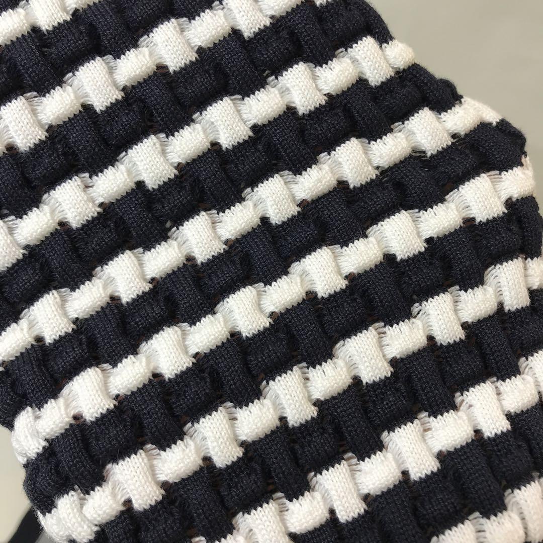 未使用 トムブラウン Thom Browne リップルステッチ カーディガン　綿