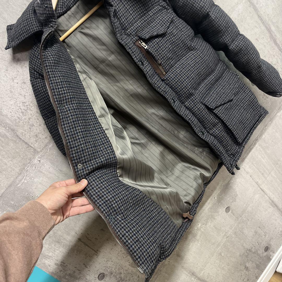 HEAD PORTER PLUS ダウンジャケット フード付き グレー系 【L】
