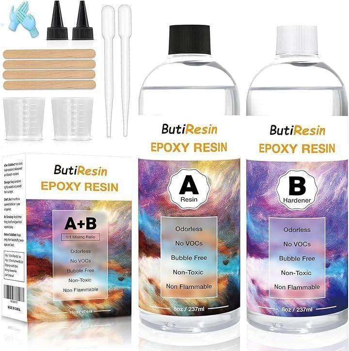 ButiResin エポキシ樹脂 16oz474ml 二液性レジン液 [6si] - メルカリ