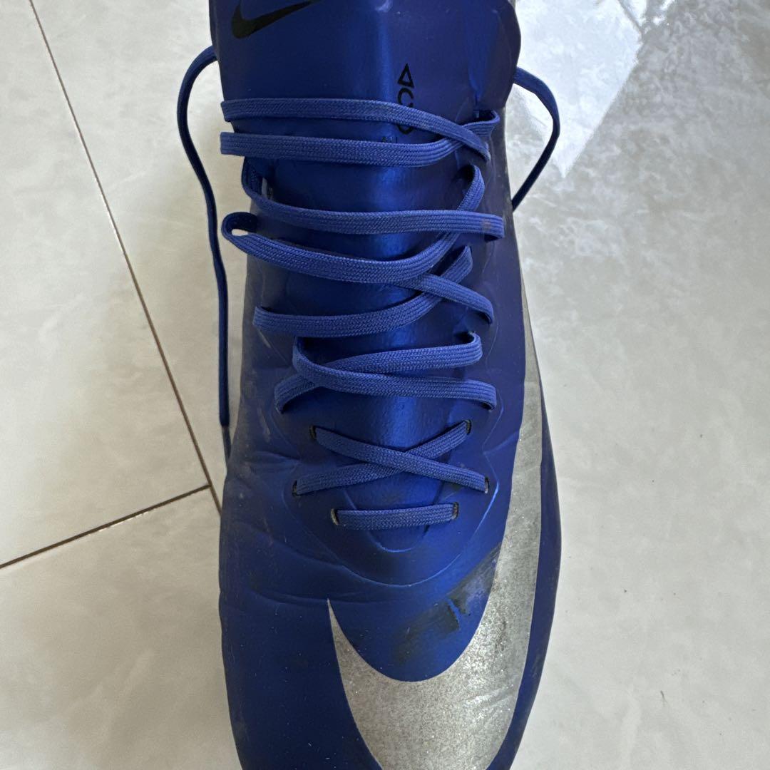【レア】Nike CR7 青 シルバー スパイクシューズ 収納袋付き