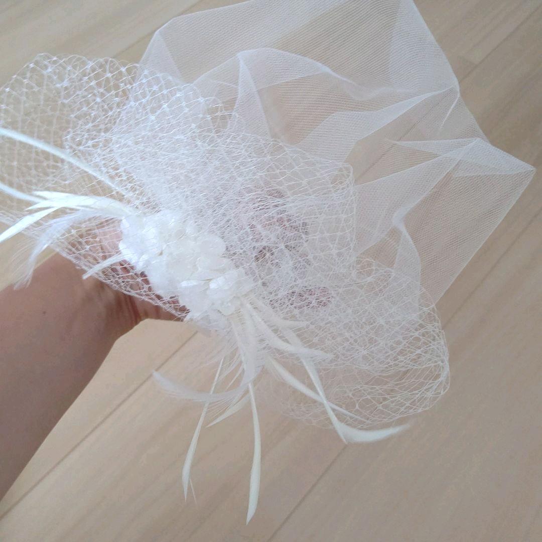 cucuru ホワイト 髪飾り 花嫁 羽根 WfDiJ-m80350153115 tegara ヘッドアクセ レース 安いセール