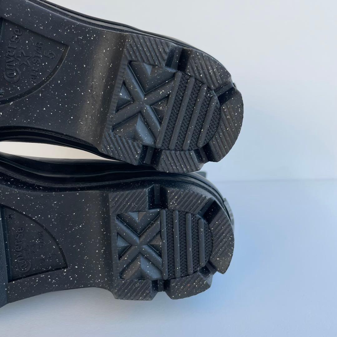 2025年購入 ♥級 レザー オールスター SG チャンク サイドゴア24cm ブラック24cm・Converse