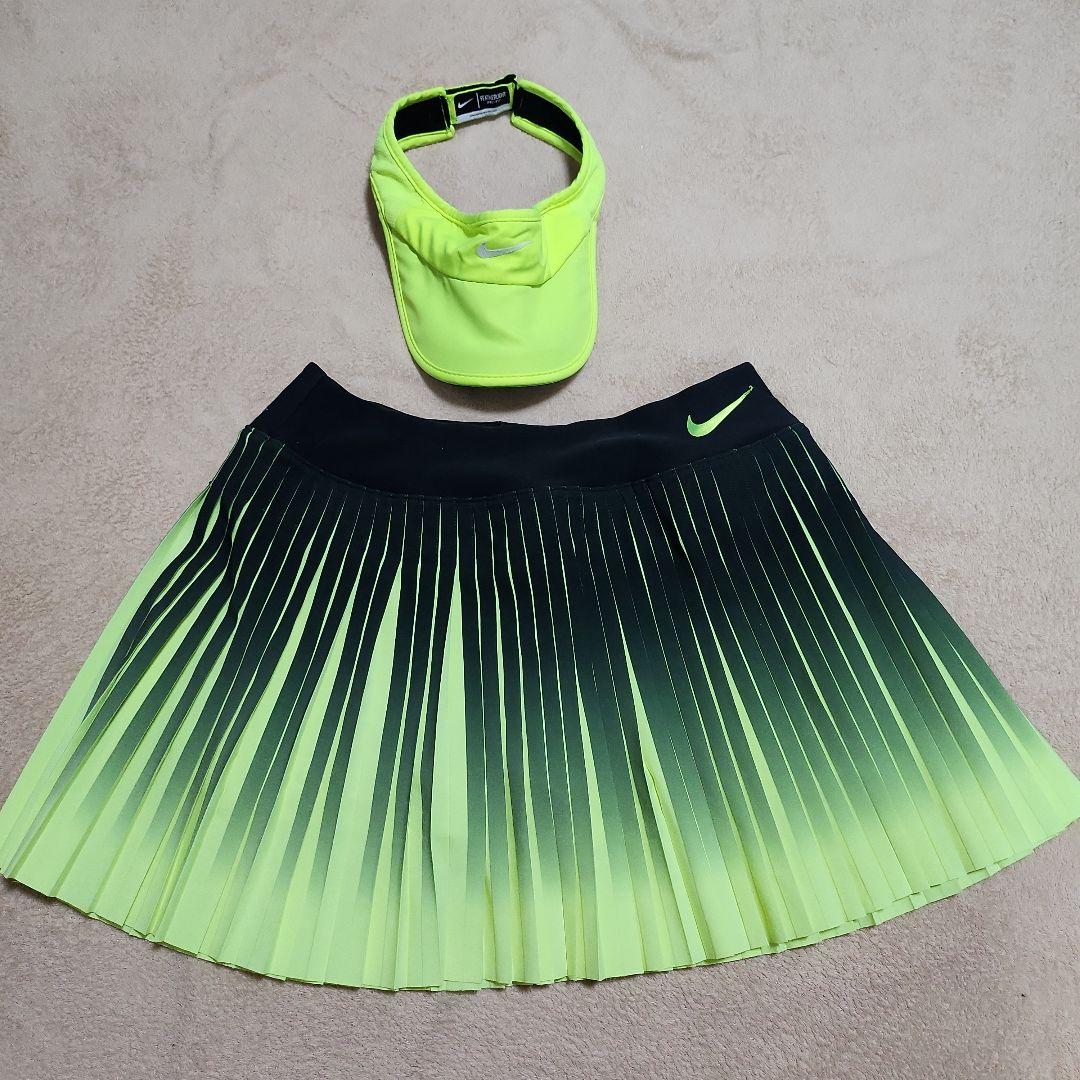 NIKE　スコート　グラデーション　バイザーセット