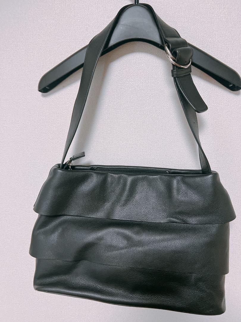 新品 未使用 NINA RICCI レザーバッグ ブラック - メルカリ