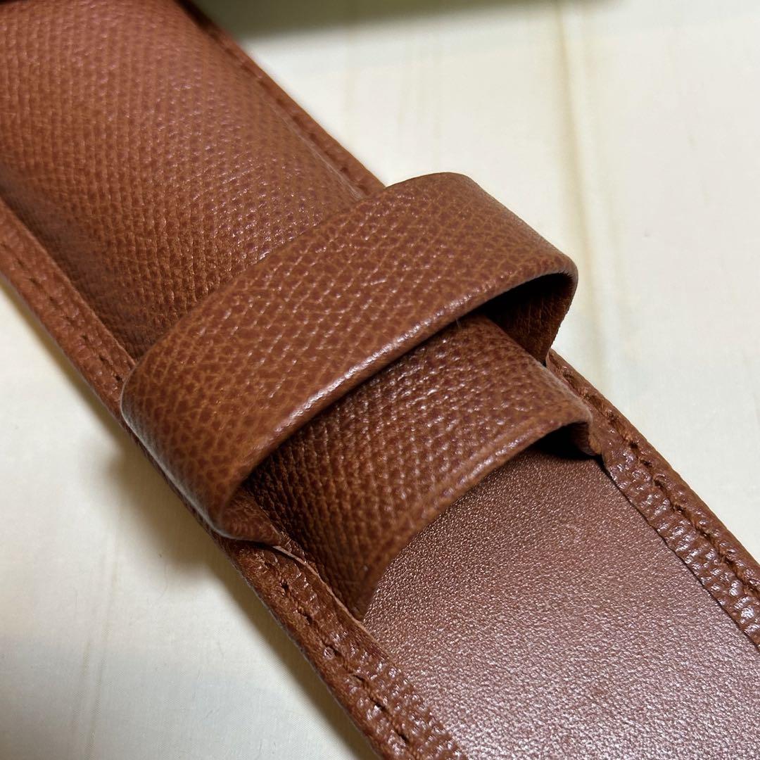 ロレックス ROLEX レザーペンケース ブラウン ノベルティ 未使用