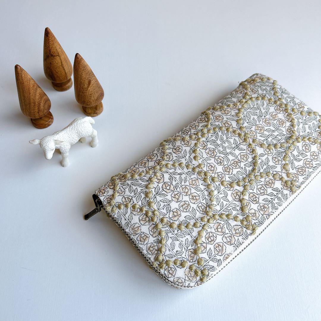 ミナペルホネン☆専用☆ラウンドファスナー長財布☆ハンドメイド