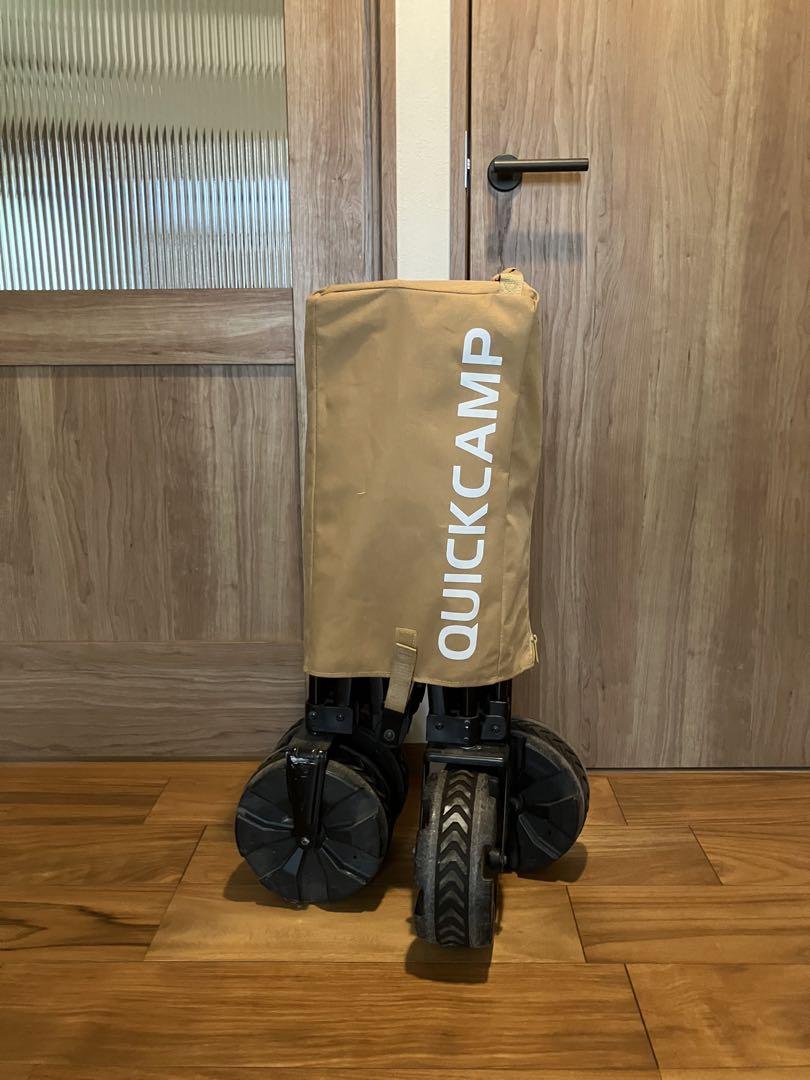 QUICKCAMP 折りたたみキャリーカート ベージュ