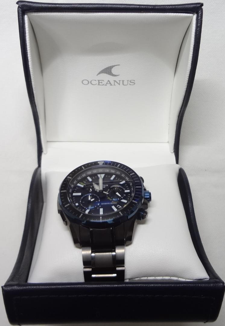 美品　カシオ　オシアナス　カシャロ　OCW-P2000B-1AJF