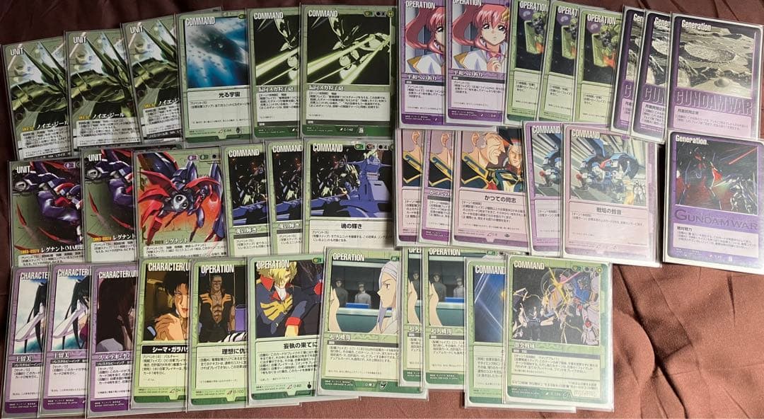 ガンダムウォー 緑紫タッチ黒 MAデッキ