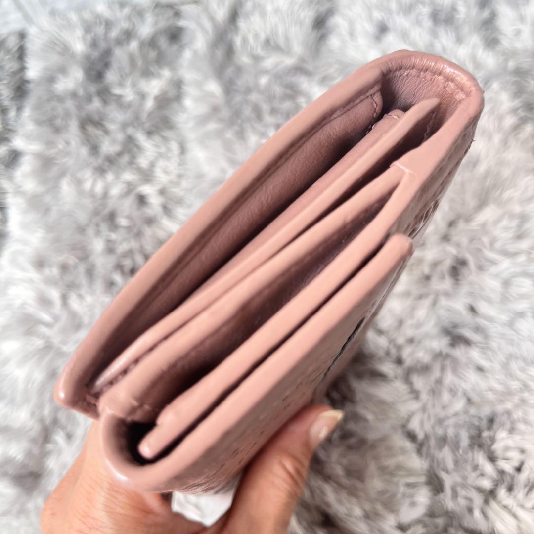 美品✨GUCCI 長財布　シマ　インターロッキング金具　ピンクベージュ