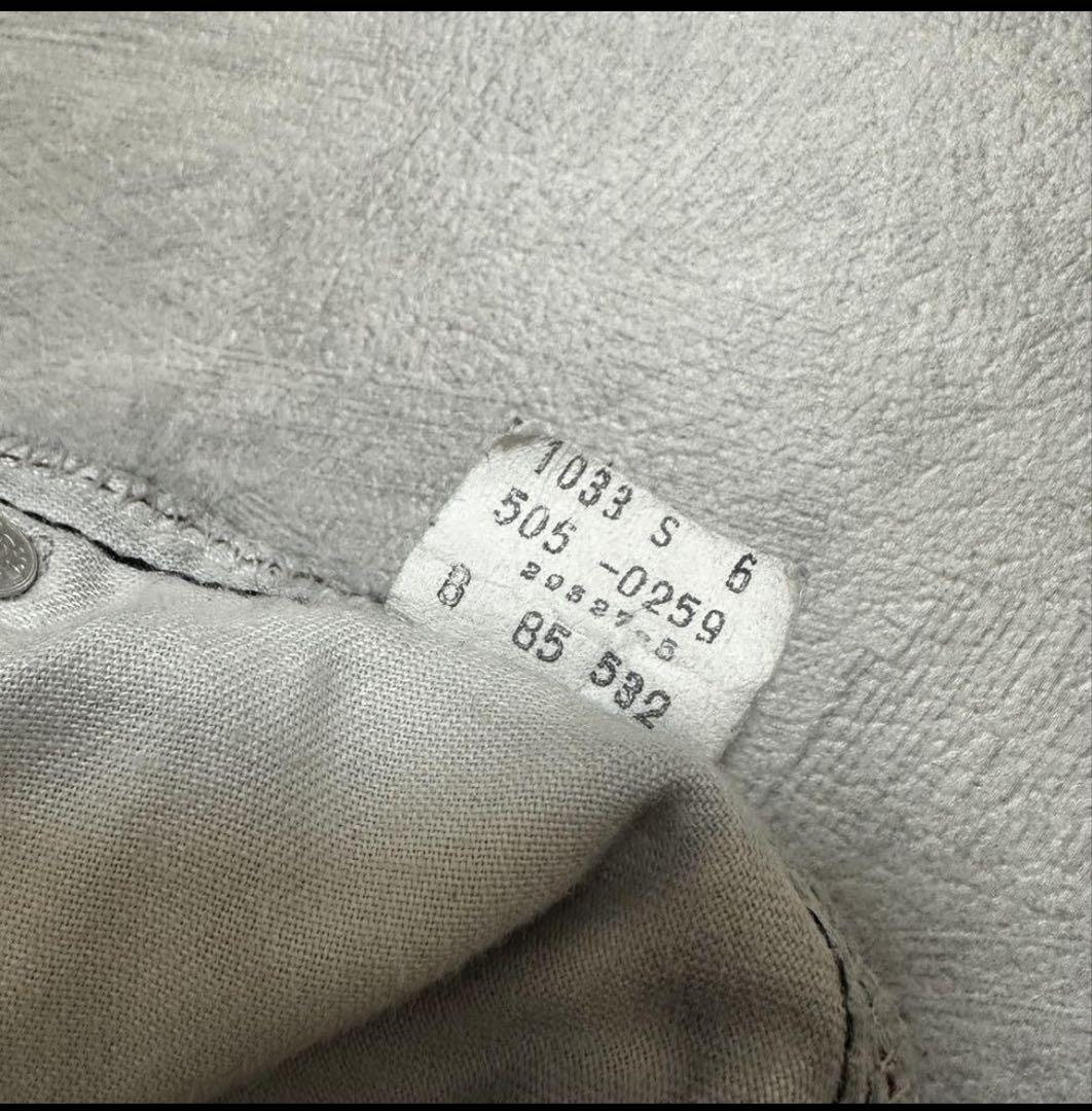 Levi's 80's 505 先染め ブラックデニム USA製 33×32